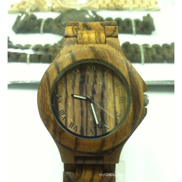 Moda 2015 mejor cuarzo reloj madera para Man′s 15196